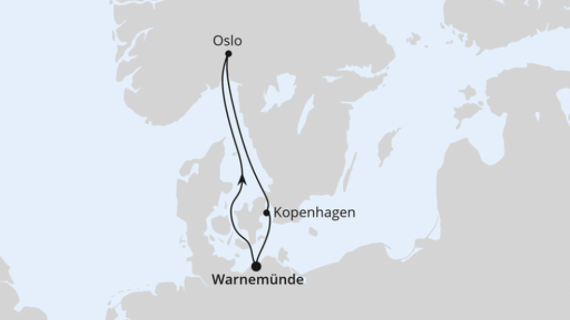 AIDA Norwegen-Kreuzfahrt Route 2025: Kurzreise nach Oslo & Kopenhagen AIDA Norwegen-Kreuzfahrt Route 2025: Kurzreise nach Oslo & Kopenhagen