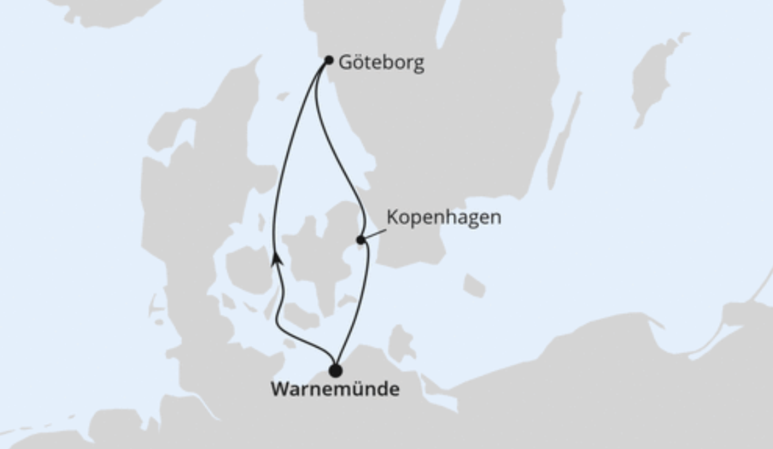 AIDA Ostsee-Kreuzfahrt Route 2025: Kurzreise nach Göteborg & Kopenhagen AIDA Ostsee-Kreuzfahrt Route 2025: Kurzreise nach Göteborg & Kopenhagen