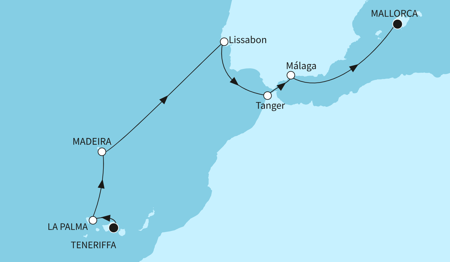 Mein Schiff Kanaren-Kreuzfahrt Route 2025: Atlantikinseln & Spaniens Sonnenküste Mein Schiff Kanaren-Kreuzfahrt Route 2025: Atlantikinseln & Spaniens Sonnenküste