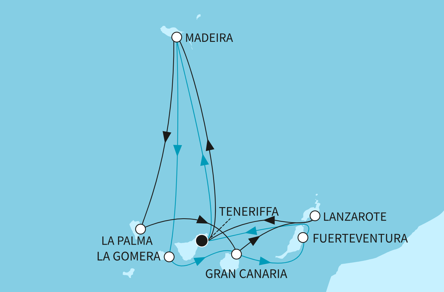 Mein Schiff Kanaren-Kreuzfahrt Route 2025: Kanaren mit Madeira 3 Mein Schiff Kanaren-Kreuzfahrt Route 2025: Kanaren mit Madeira 3