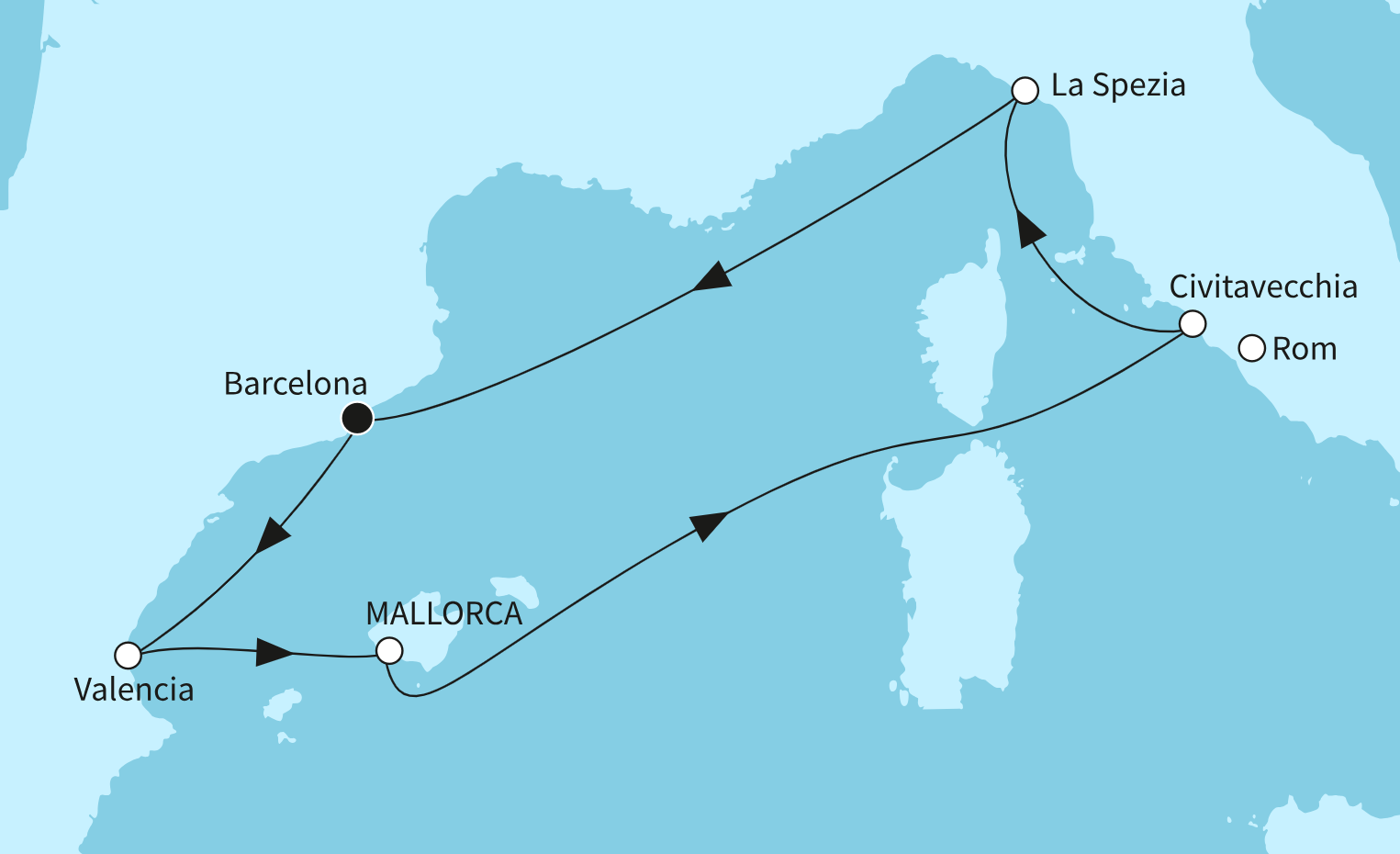 Mein Schiff Mittelmeer-Kreuzfahrt Route 2025: Bella Italia & spanische Fiesta Mein Schiff Mittelmeer-Kreuzfahrt Route 2025: Bella Italia & spanische Fiesta