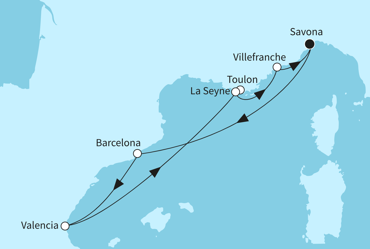 Mein Schiff Mittelmeer-Kreuzfahrt Route 2025: Faszination Mittelmeer 6 Mein Schiff Mittelmeer-Kreuzfahrt Route 2025: Faszination Mittelmeer 6