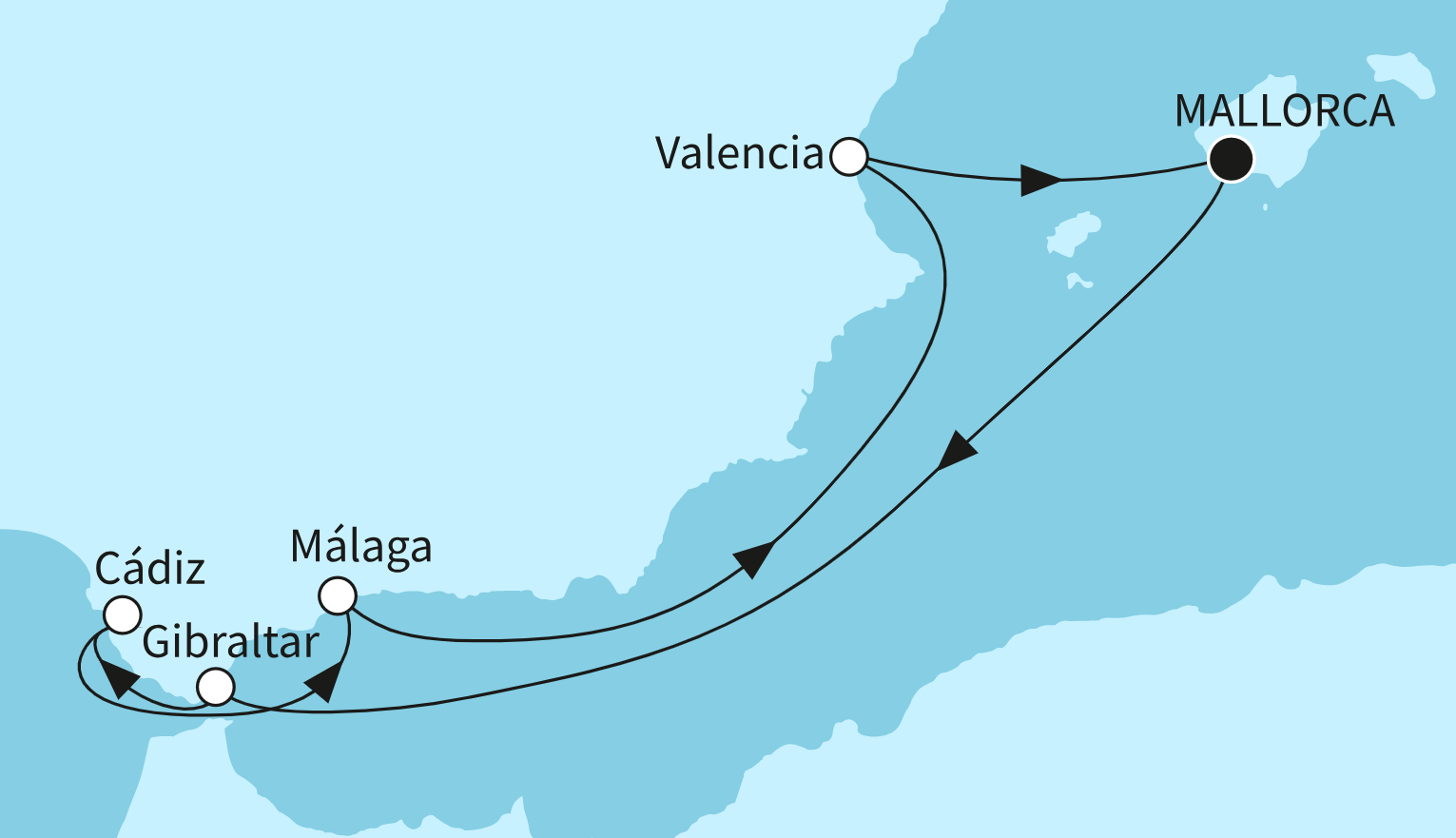 Mein Schiff Mittelmeer-Kreuzfahrt Route 2025: Faszination Mittelmeer 8 Mein Schiff Mittelmeer-Kreuzfahrt Route 2025: Faszination Mittelmeer 8