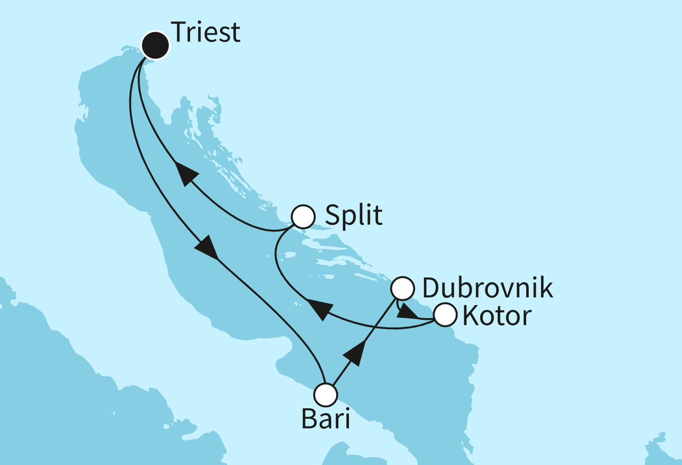 Mein Schiff Mittelmeer-Kreuzfahrt Route 2025: Sonnenseiten der Adria Mein Schiff Mittelmeer-Kreuzfahrt Route 2025: Sonnenseiten der Adria