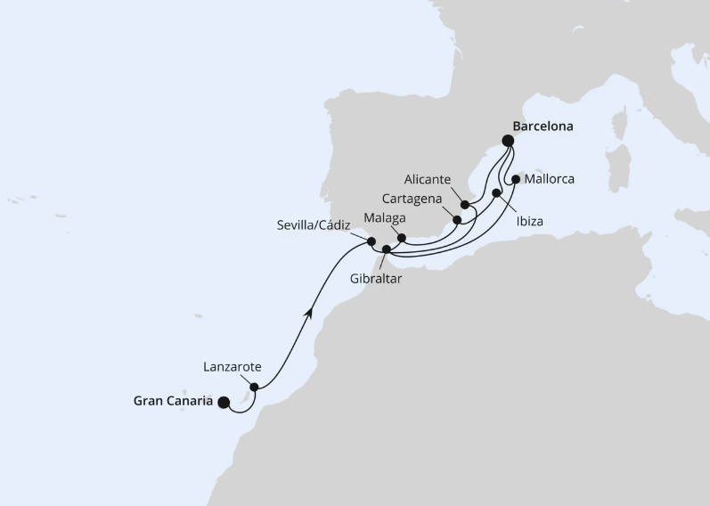 AIDA Kanaren-Kreuzfahrt 2026: Von Gran Canaria nach Barcelona AIDA Kanaren-Kreuzfahrt 2026: Von Gran Canaria nach Barcelona
