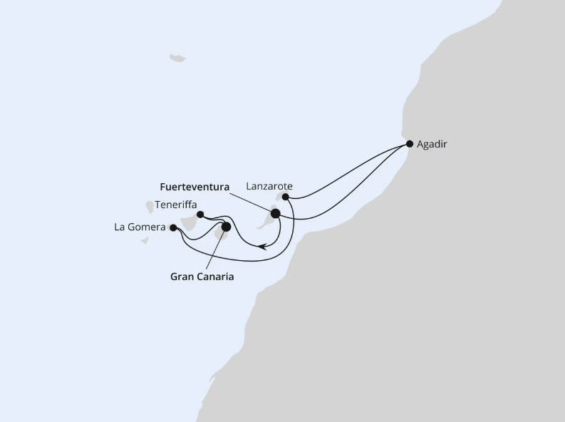 AIDA Kanaren-Kreuzfahrt 2027: Kanarische Inselwelt & Marokko AIDA Kanaren-Kreuzfahrt 2027: Kanarische Inselwelt & Marokko