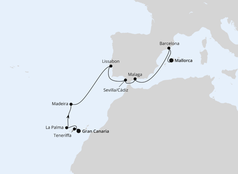 AIDA Kanaren-Kreuzfahrt 2027: Osterreise Kanaren & Andalusien ab Gran Canaria 1 AIDA Kanaren-Kreuzfahrt 2027: Osterreise Kanaren & Andalusien ab Gran Canaria 1