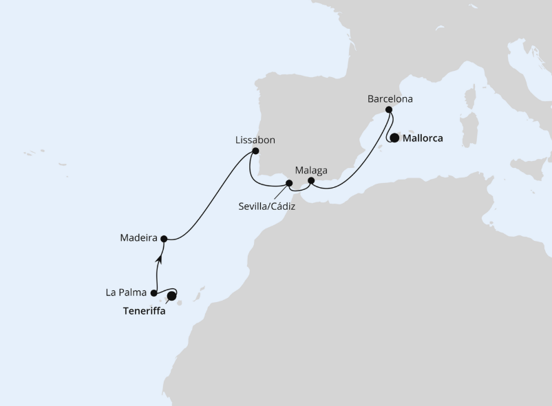 AIDA Kanaren-Kreuzfahrt 2027: Osterreise Kanaren & Andalusien ab Teneriffa AIDA Kanaren-Kreuzfahrt 2027: Osterreise Kanaren & Andalusien ab Teneriffa