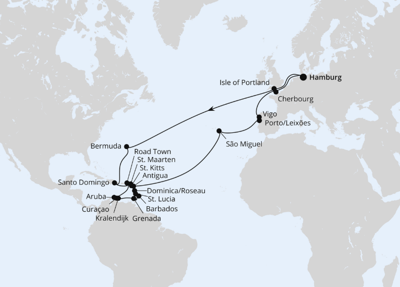 AIDA Karibik-Kreuzfahrt 2026: Große Winterpause Karibik mit Bermuda AIDA Karibik-Kreuzfahrt 2026: Große Winterpause Karibik mit Bermuda