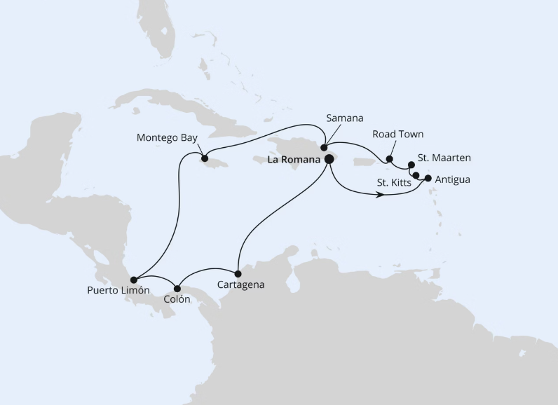 AIDA Karibik-Kreuzfahrt 2027: Karibik & Mittelamerika ab Dominikanische Republik AIDA Karibik-Kreuzfahrt 2027: Karibik & Mittelamerika ab Dominikanische Republik