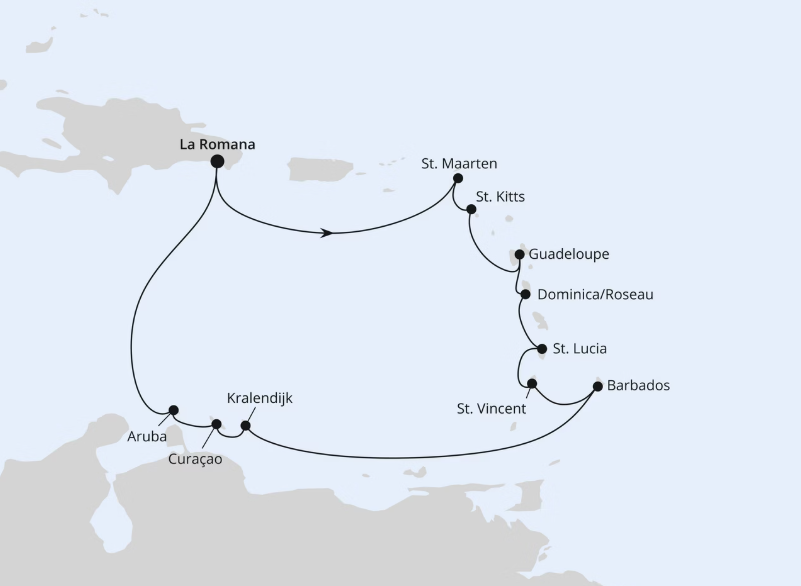 AIDA Karibik-Kreuzfahrt 2027: Karibische Inseln ab Dominikanische Republik 1 AIDA Karibik-Kreuzfahrt 2027: Karibische Inseln ab Dominikanische Republik 1