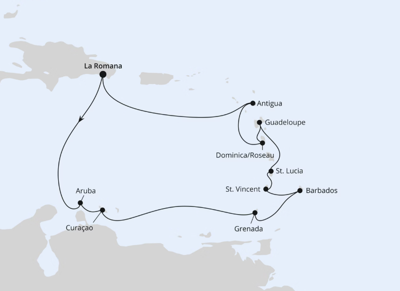 AIDA Karibik-Kreuzfahrt 2027: Karibische Inseln ab Dominikanische Republik AIDA Karibik-Kreuzfahrt 2027: Karibische Inseln ab Dominikanische Republik