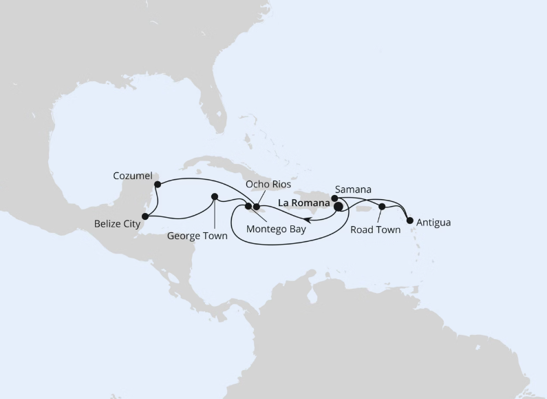 AIDA Karibik-Kreuzfahrt 2027: Mexiko & Karibik ab Dominikanische Republik AIDA Karibik-Kreuzfahrt 2027: Mexiko & Karibik ab Dominikanische Republik