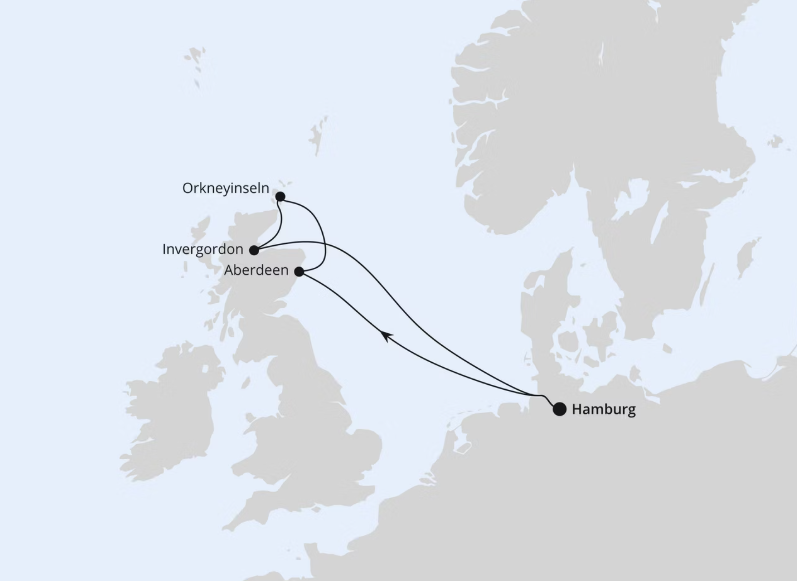 AIDA Nordeuropa-Kreuzfahrt 2027: Schottland ab Hamburg AIDA Nordeuropa-Kreuzfahrt 2027: Schottland ab Hamburg