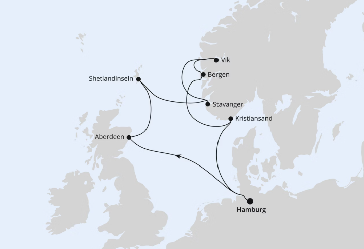 AIDA Norwegen-Kreuzfahrt 2026: Großbritannien & Norwegen ab Hamburg AIDA Norwegen-Kreuzfahrt 2026: Großbritannien & Norwegen ab Hamburg