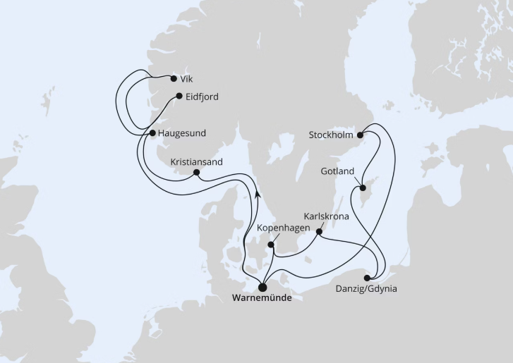 AIDA Norwegen-Kreuzfahrt 2026: Highlights der Nord- und Ostseeküste 1 AIDA Norwegen-Kreuzfahrt 2026: Highlights der Nord- und Ostseeküste 1