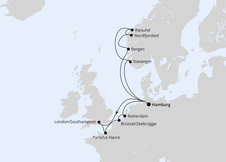 AIDA Norwegen-Kreuzfahrt 2026: Metropolen & Norwegen ab Hamburg AIDA Norwegen-Kreuzfahrt 2026: Metropolen & Norwegen ab Hamburg