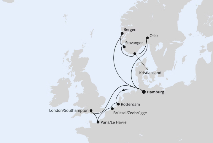 AIDA Norwegen-Kreuzfahrt 2026: Metropolen & Südnorwegen ab Hamburg AIDA Norwegen-Kreuzfahrt 2026: Metropolen & Südnorwegen ab Hamburg