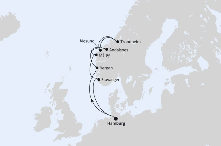 AIDA Norwegen-Kreuzfahrt 2026: Norwegens Fjorde ab Hamburg AIDA Norwegen-Kreuzfahrt 2026: Norwegens Fjorde ab Hamburg