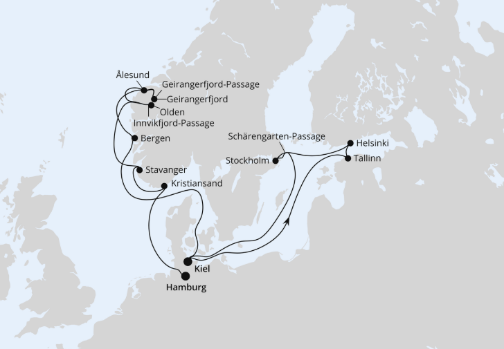 AIDA Norwegen-Kreuzfahrt 2026: Ostsee & Norwegens Weltnaturerbe zu Ostern ab Kiel AIDA Norwegen-Kreuzfahrt 2026: Ostsee & Norwegens Weltnaturerbe zu Ostern ab Kiel