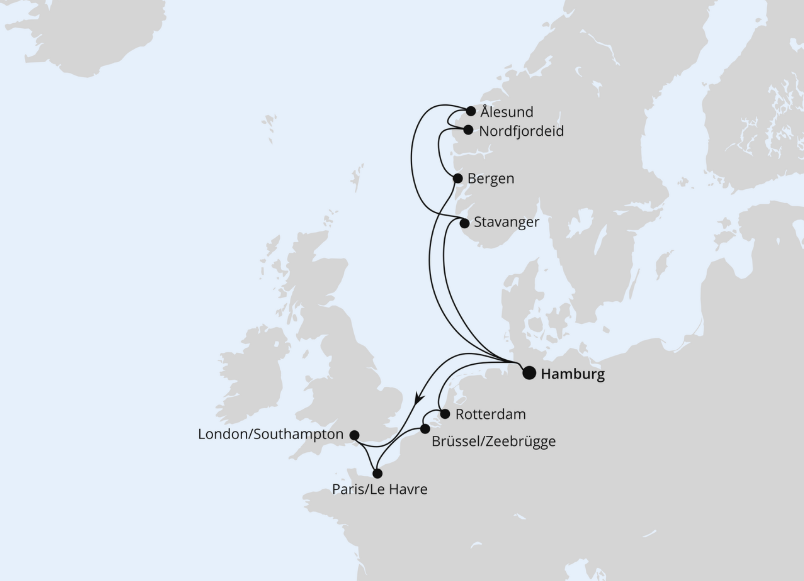 AIDA Norwegen-Kreuzfahrt 2027: Metropolen & Norwegen ab Hamburg AIDA Norwegen-Kreuzfahrt 2027: Metropolen & Norwegen ab Hamburg