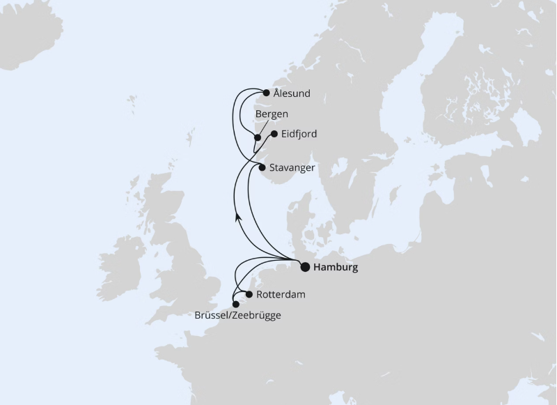 AIDA Norwegen-Kreuzfahrt 2027: Norwegen, Niederlande & Belgien ab Hamburg AIDA Norwegen-Kreuzfahrt 2027: Norwegen, Niederlande & Belgien ab Hamburg