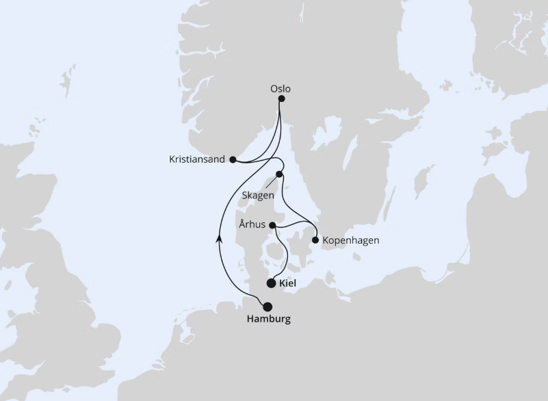AIDA Norwegen-Kreuzfahrt 2027: Skandinavische Highlights von Hamburg nach Kiel AIDA Norwegen-Kreuzfahrt 2027: Skandinavische Highlights von Hamburg nach Kiel