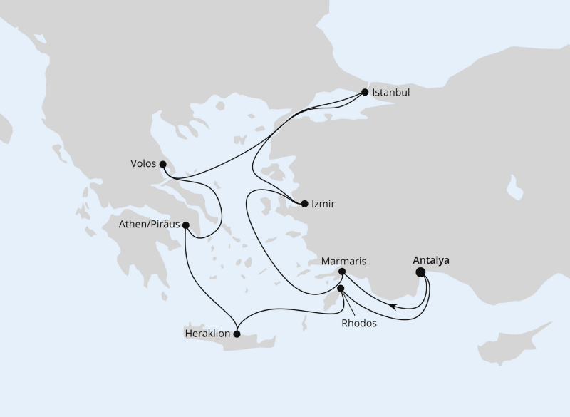 AIDA Östliches Mittelmeer-Kreuzfahrt 2026: Östliches Mittelmeer mit Istanbul ab Antalya 2 AIDA Östliches Mittelmeer-Kreuzfahrt 2026: Östliches Mittelmeer mit Istanbul ab Antalya 2