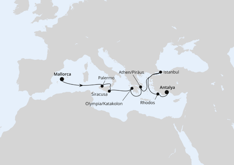 AIDA Östliches Mittelmeer-Kreuzfahrt 2027: Italien & Griechenland mit Istanbul AIDA Östliches Mittelmeer-Kreuzfahrt 2027: Italien & Griechenland mit Istanbul