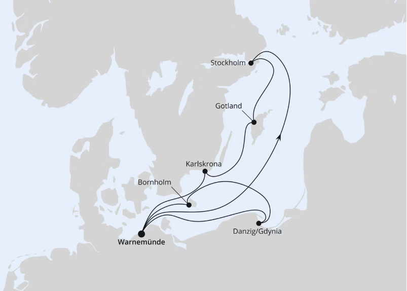 AIDA Ostsee-Kreuzfahrt 2026: Schweden mit Danzig & Bornholm ab Warnemünde 2 AIDA Ostsee-Kreuzfahrt 2026: Schweden mit Danzig & Bornholm ab Warnemünde 2