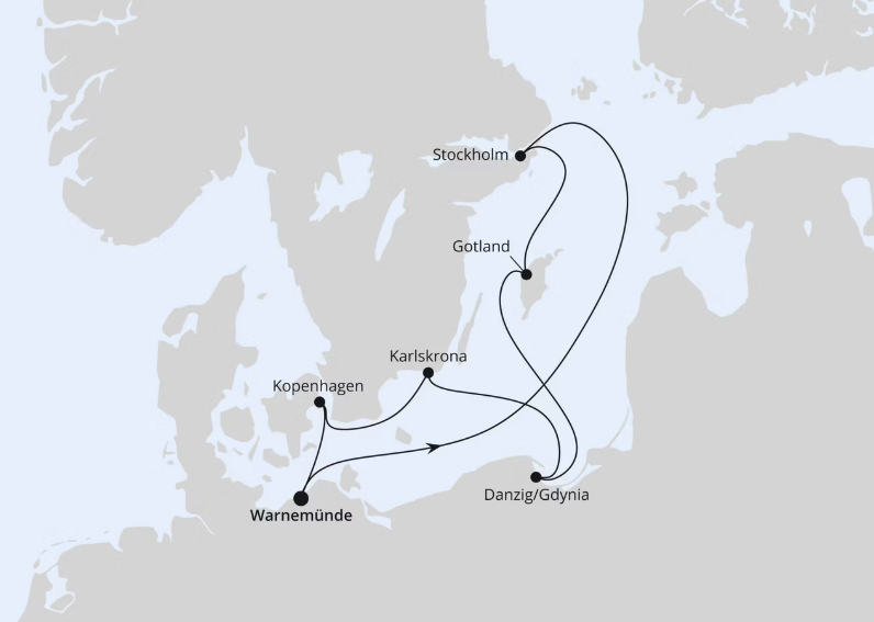 AIDA Ostsee-Kreuzfahrt 2026: Schweden, Polen & Dänemark ab Warnemünde AIDA Ostsee-Kreuzfahrt 2026: Schweden, Polen & Dänemark ab Warnemünde