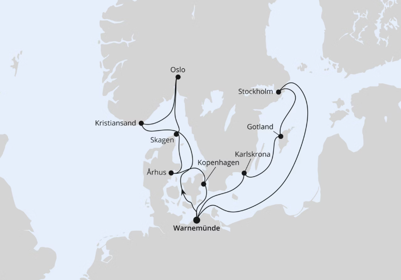 AIDA Ostsee-Kreuzfahrt 2026: Skandinavien-Rundreise ab Warnemünde AIDA Ostsee-Kreuzfahrt 2026: Skandinavien-Rundreise ab Warnemünde