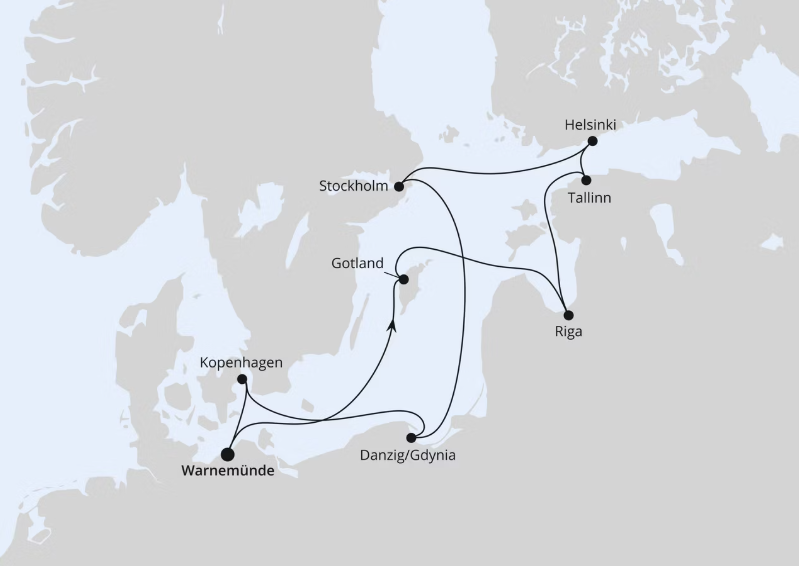 AIDA Ostsee-Kreuzfahrt 2026: Städte der Ostsee ab Warnemünde 1 AIDA Ostsee-Kreuzfahrt 2026: Städte der Ostsee ab Warnemünde 1