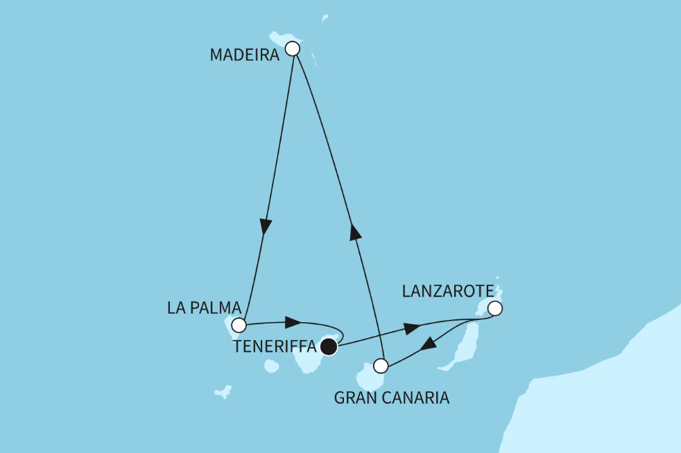 Mein Schiff Kanaren-Kreuzfahrt 2026: Kanaren mit Madeira Mein Schiff Kanaren-Kreuzfahrt 2026: Kanaren mit Madeira