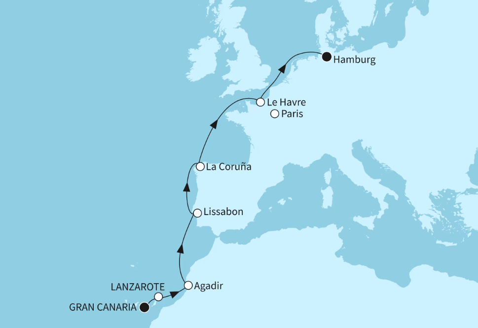 Mein Schiff Kanaren-Kreuzfahrt 2026: Marokkanisches Flair und Europas Westküste Mein Schiff Kanaren-Kreuzfahrt 2026: Marokkanisches Flair und Europas Westküste