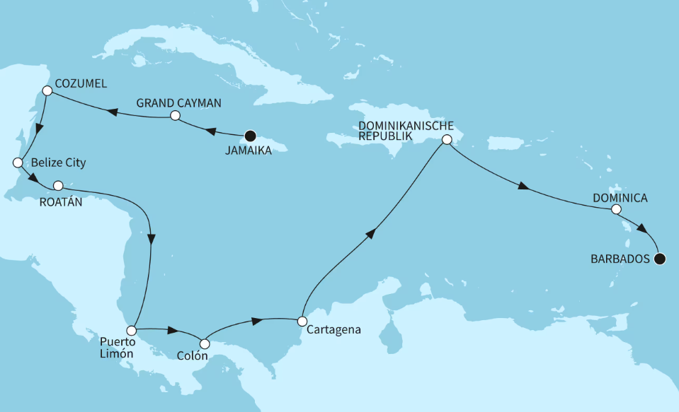 Mein Schiff Karibik-Kreuzfahrt 2026: Best of Mittelamerika 3 Mein Schiff Karibik-Kreuzfahrt 2026: Best of Mittelamerika 3