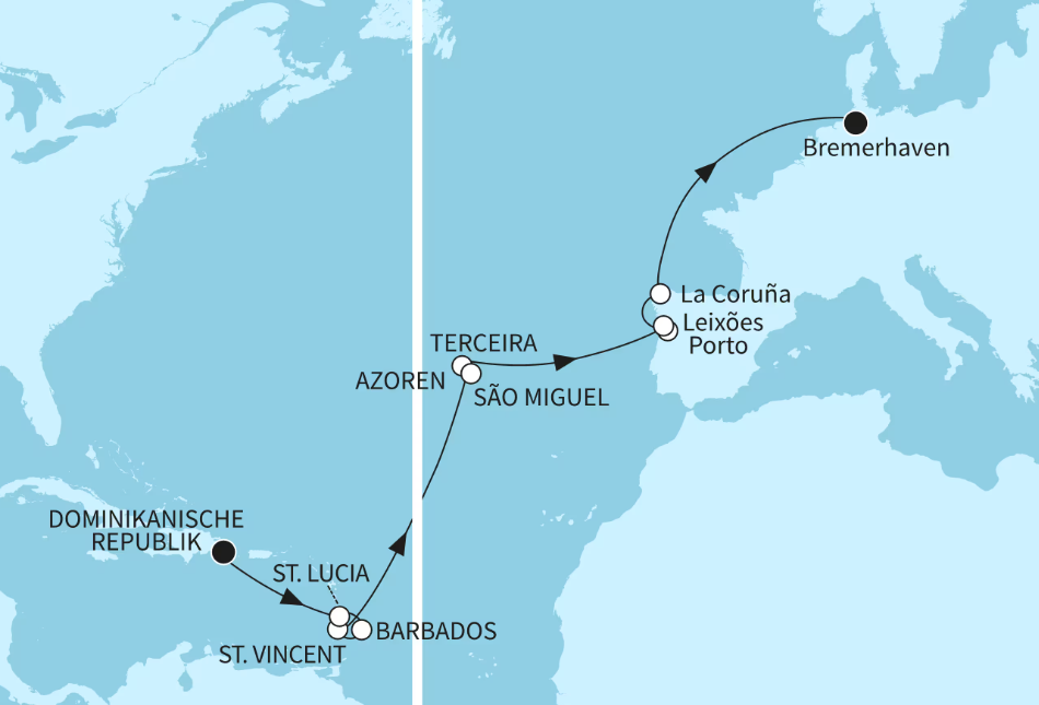 Mein Schiff Karibik-Kreuzfahrt 2027: Auszeit auf dem Atlantik 4 Mein Schiff Karibik-Kreuzfahrt 2027: Auszeit auf dem Atlantik 4