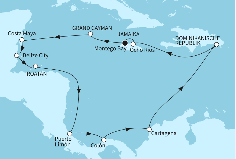 Mein Schiff Karibik-Kreuzfahrt 2027: Best of Mittelamerika Mein Schiff Karibik-Kreuzfahrt 2027: Best of Mittelamerika