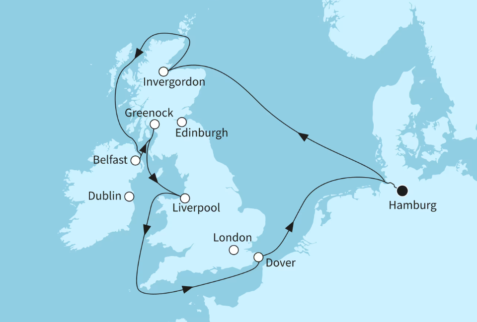 Mein Schiff Nordeuropa-Kreuzfahrt 2026: Großbritanniens Schätze Mein Schiff Nordeuropa-Kreuzfahrt 2026: Großbritanniens Schätze