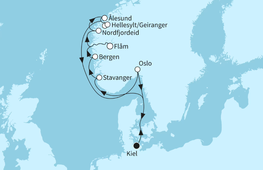 Mein Schiff Norwegen-Kreuzfahrt 2026: Natur pur in Norwegens Fjorden Mein Schiff Norwegen-Kreuzfahrt 2026: Natur pur in Norwegens Fjorden