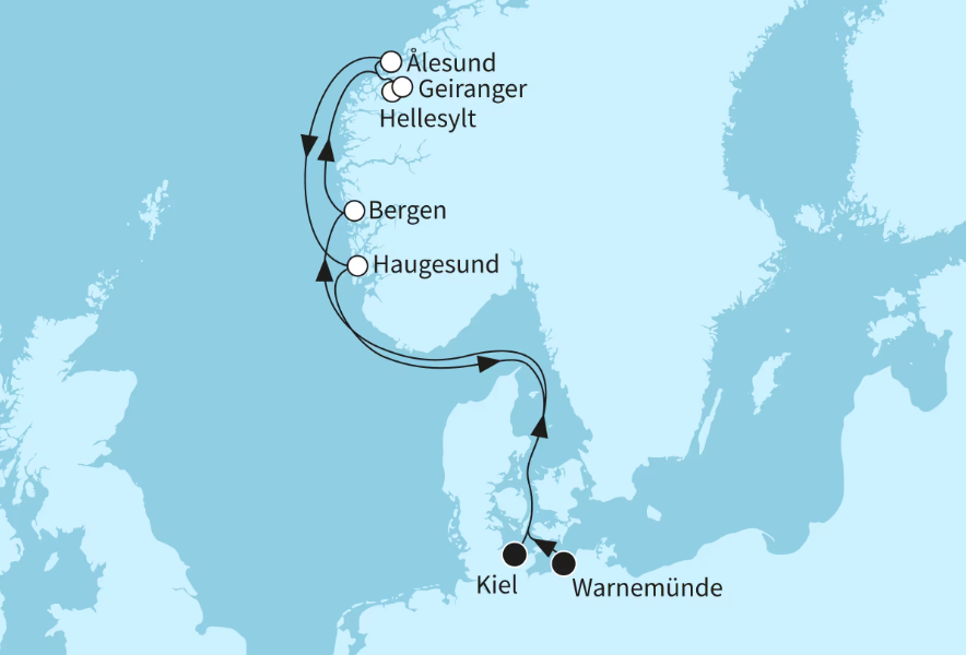 Mein Schiff Norwegen-Kreuzfahrt 2026: Naturwunder Fjordland Mein Schiff Norwegen-Kreuzfahrt 2026: Naturwunder Fjordland