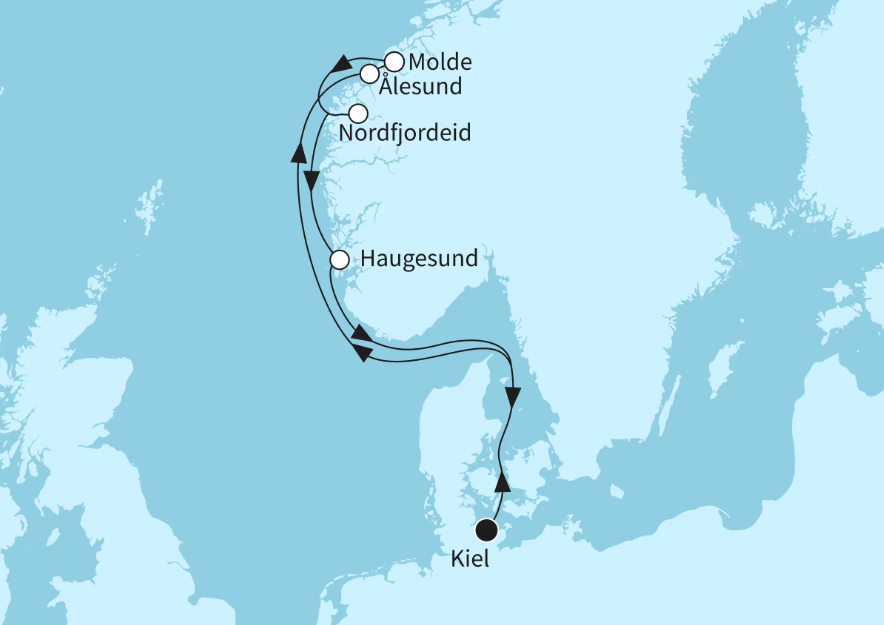 Mein Schiff Norwegen-Kreuzfahrt 2026: Norwegen mit Alesund Mein Schiff Norwegen-Kreuzfahrt 2026: Norwegen mit Alesund