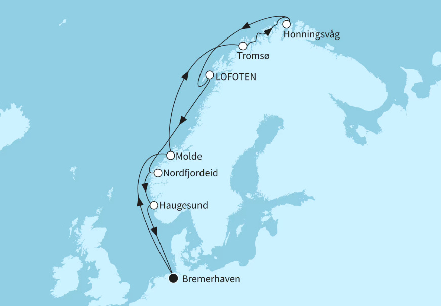 Mein Schiff Norwegen-Kreuzfahrt 2026: Norwegens Fjordwelten mit Nordkap Mein Schiff Norwegen-Kreuzfahrt 2026: Norwegens Fjordwelten mit Nordkap