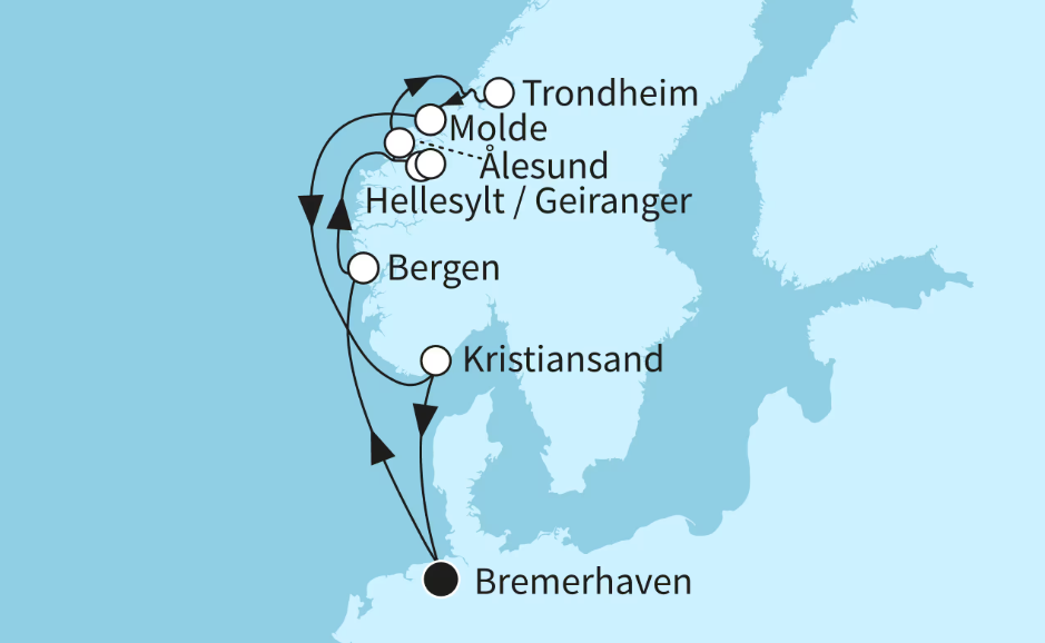 Mein Schiff Norwegen-Kreuzfahrt 2026: Norwegens Fjordwelten mit Trondheim Mein Schiff Norwegen-Kreuzfahrt 2026: Norwegens Fjordwelten mit Trondheim