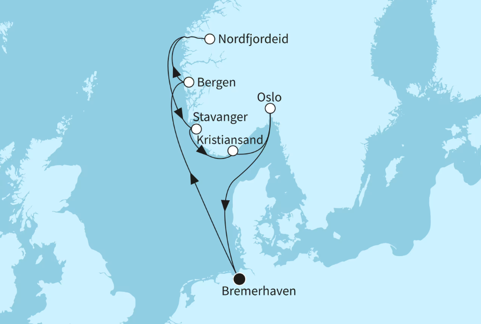 Mein Schiff Norwegen-Kreuzfahrt 2026: Vielfalt Norwegens Mein Schiff Norwegen-Kreuzfahrt 2026: Vielfalt Norwegens