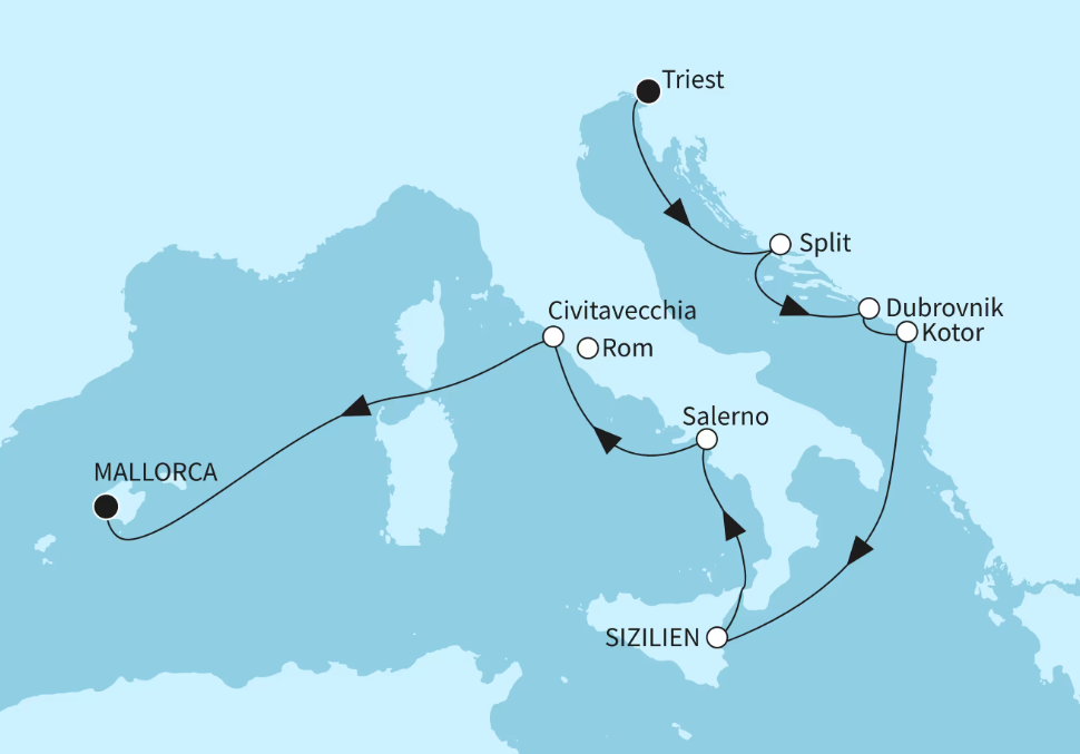 Mein Schiff Östliches Mittelmeer-Kreuzfahrt 2026: Adriaperlen und Höhepunkte Italiens Mein Schiff Östliches Mittelmeer-Kreuzfahrt 2026: Adriaperlen und Höhepunkte Italiens