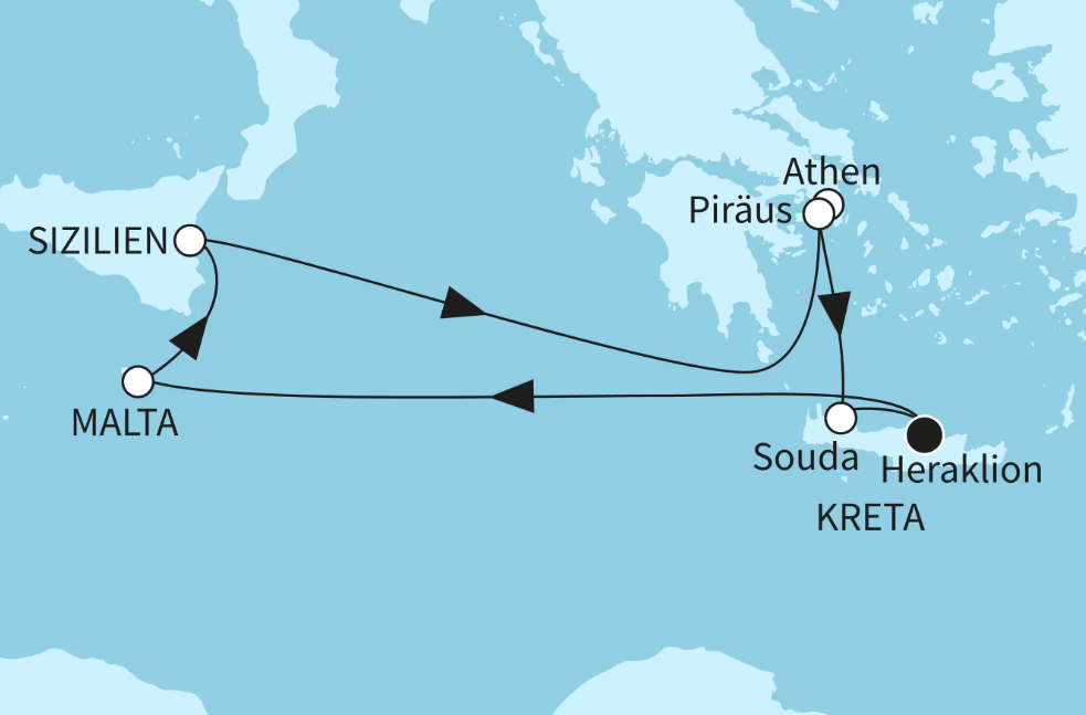 Mein Schiff Östliches Mittelmeer-Kreuzfahrt 2026: Inseln des östlichen Mittelmeers Mein Schiff Östliches Mittelmeer-Kreuzfahrt 2026: Inseln des östlichen Mittelmeers