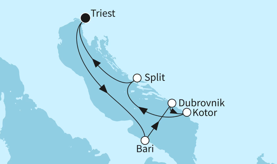 Mein Schiff Östliches Mittelmeer-Kreuzfahrt 2026: Sonnenseiten der Adria Mein Schiff Östliches Mittelmeer-Kreuzfahrt 2026: Sonnenseiten der Adria