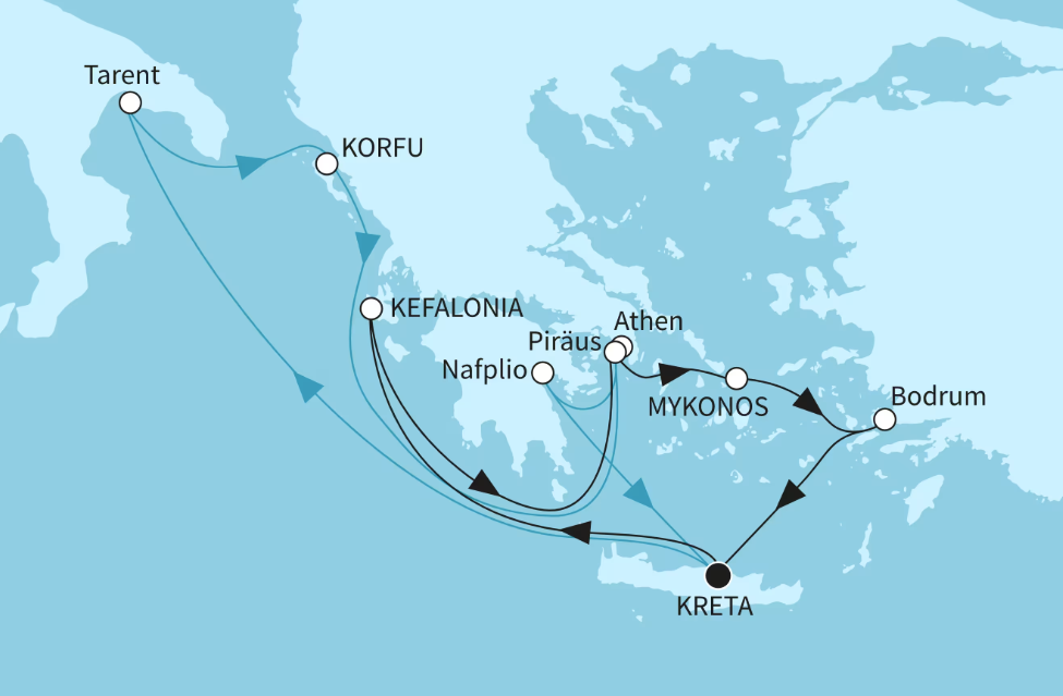 Mein Schiff Östliches Mittelmeer-Kreuzfahrt 2026: Vielfalt des östlichen Mittelmeers Mein Schiff Östliches Mittelmeer-Kreuzfahrt 2026: Vielfalt des östlichen Mittelmeers