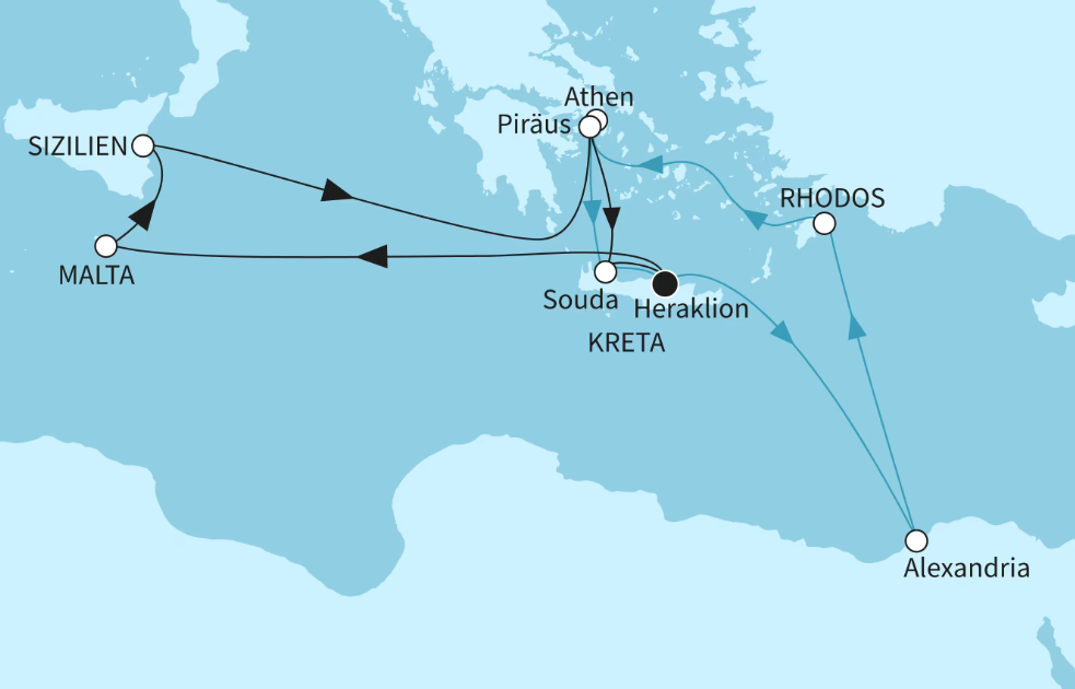Mein Schiff Östliches Mittelmeer-Kreuzfahrt 2026: Vielfalt des östlichen Mittelmeers Mein Schiff Östliches Mittelmeer-Kreuzfahrt 2026: Vielfalt des östlichen Mittelmeers